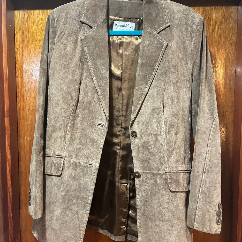 Brown Pamela McCoy Leather Women's Jacket